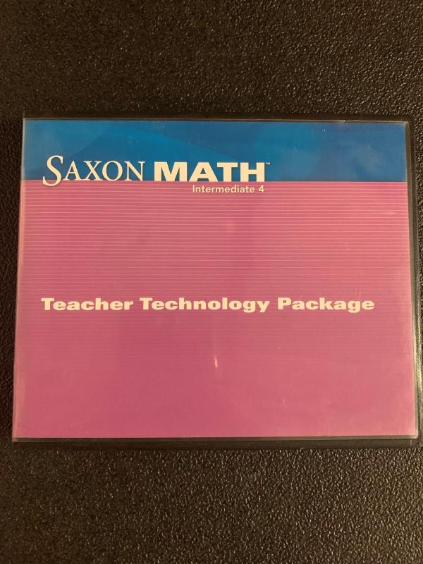 Saxon Math Intermediate 4: Technology Pa