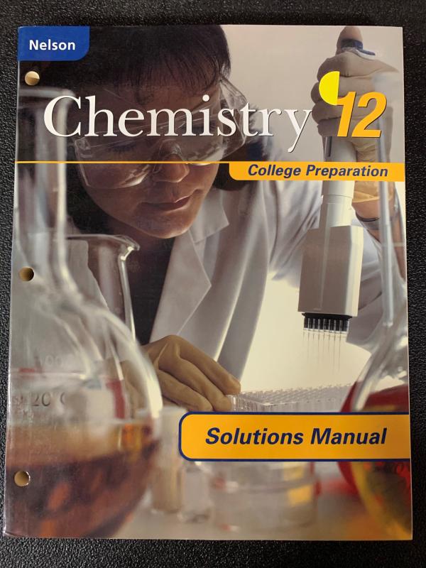 Nelson Chemistry 12 College Prep Sol Man