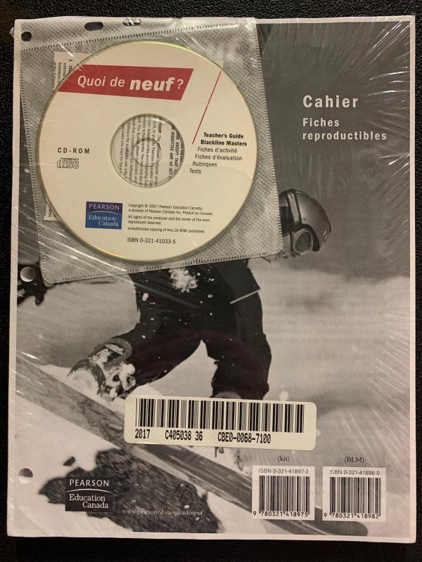 Quoi De Neuf? Cahier BLM W/ TG CD