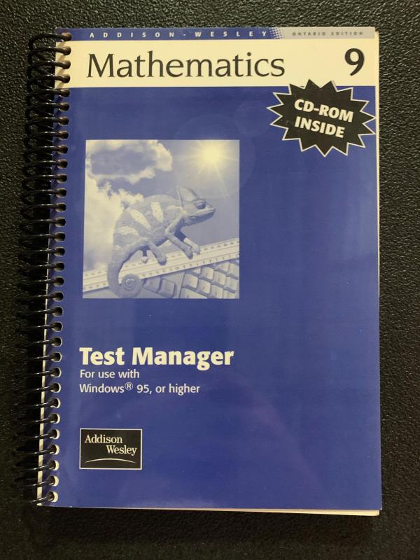 Aw Math 9 Ontario Test Manager