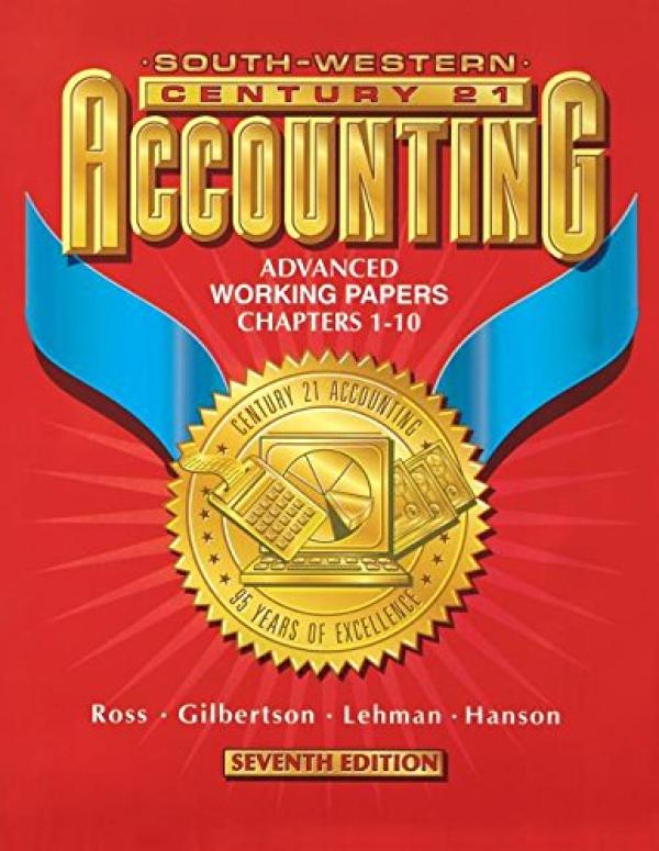Century 21 Accounting: Advanced Working