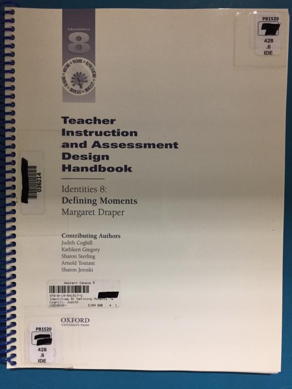 Identities 8: Defining Moments Teacher I