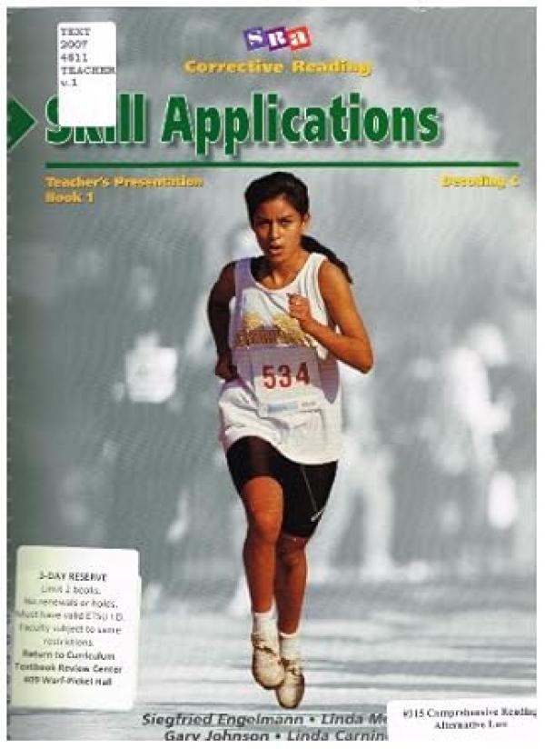 Corrective Reading C TM: Decoding Book 1