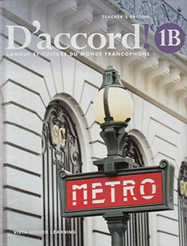 D'accord 2019 Level 1b: Langue Et Cultur