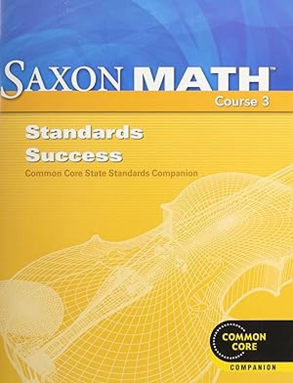 Saxon Math Course 3 Standards Success Bo