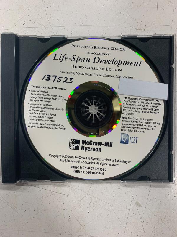 Life-Span Development 3/E CDN Instructor