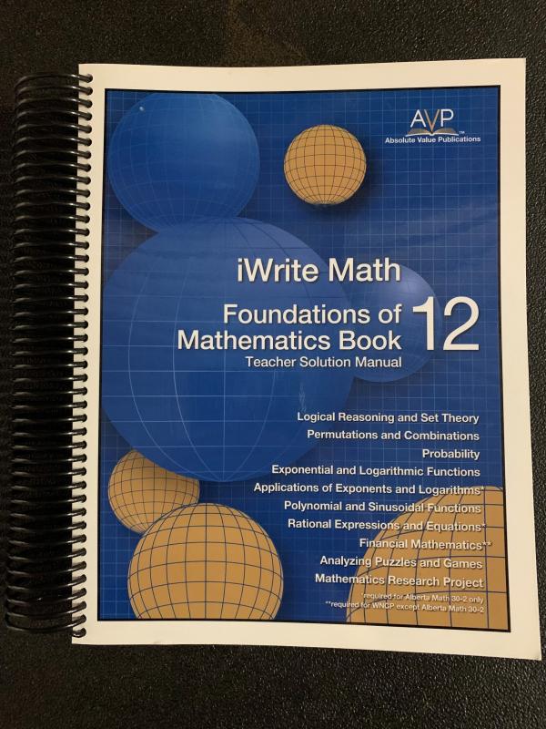 Foundations of Math 12 WRKBK TCHR Soluti