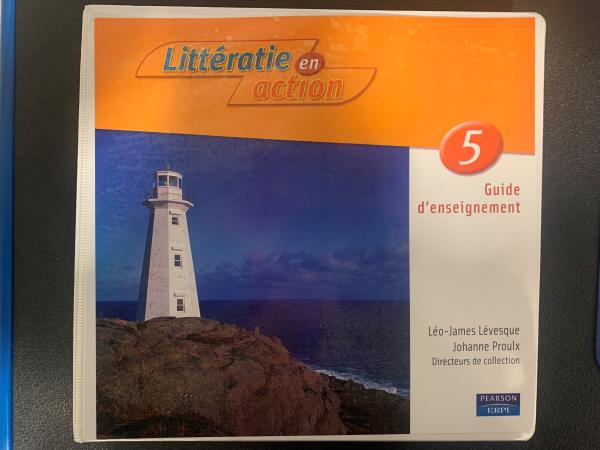 Litteratie En Action 5e Guide D'enseigne