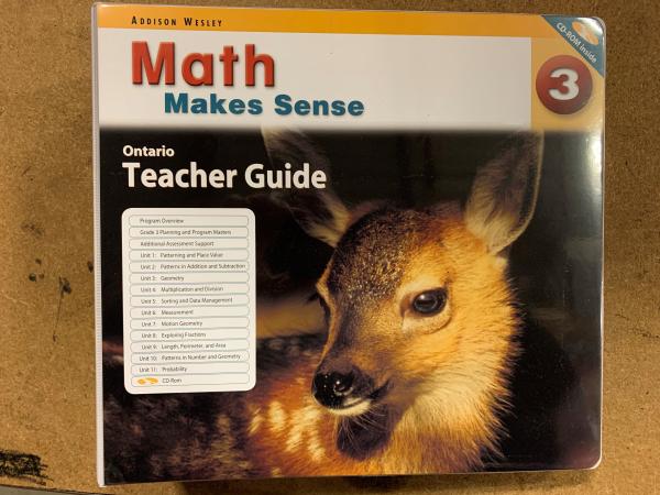 Math Makes Sense 3 Ontario TG & CD
