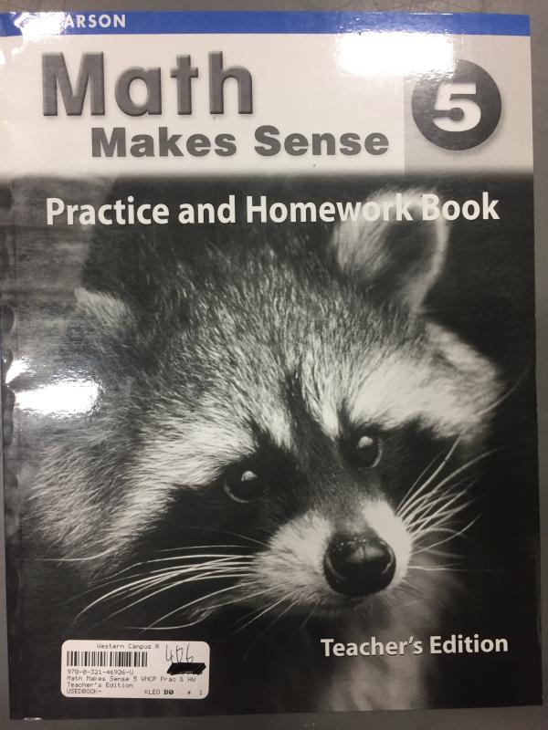 Math Makes Sense 5 WNCP Prac & HW Te