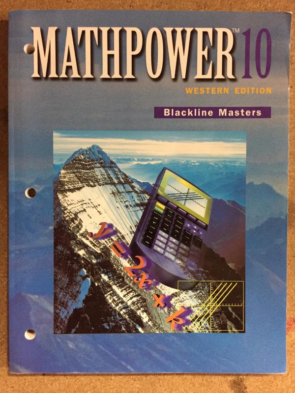 Math Power 10 Wce Blackline Masters
