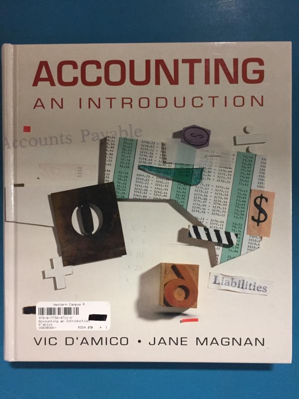 Accounting an Introduction