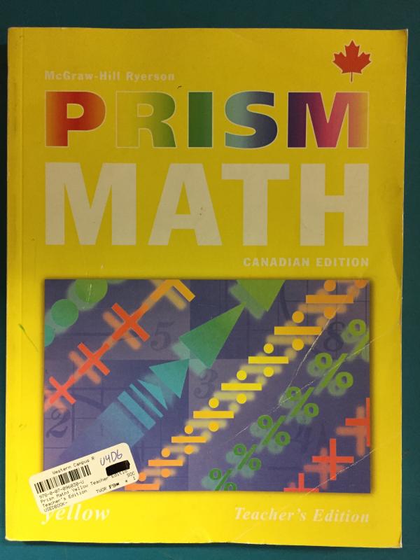 Prism Math LVL 5 Yellow CDN Edition Te