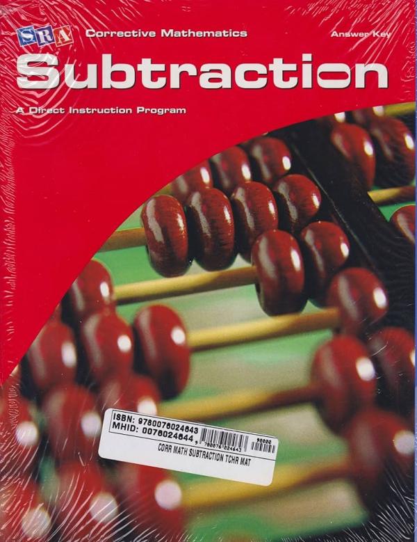 Corrective Mathematics Subtraction, Teac