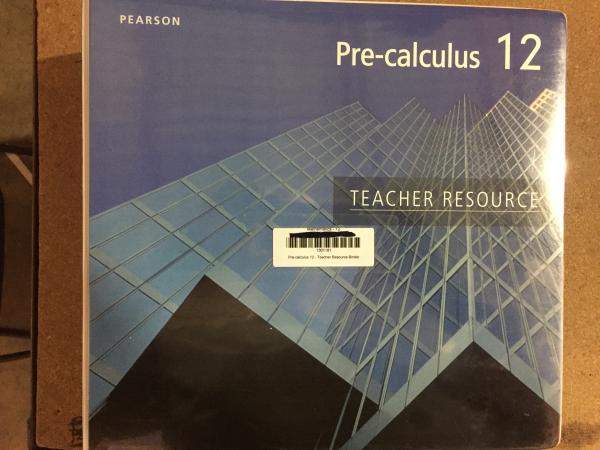 Pre-Calculus 12 (Pearson 2012)TR & DVD