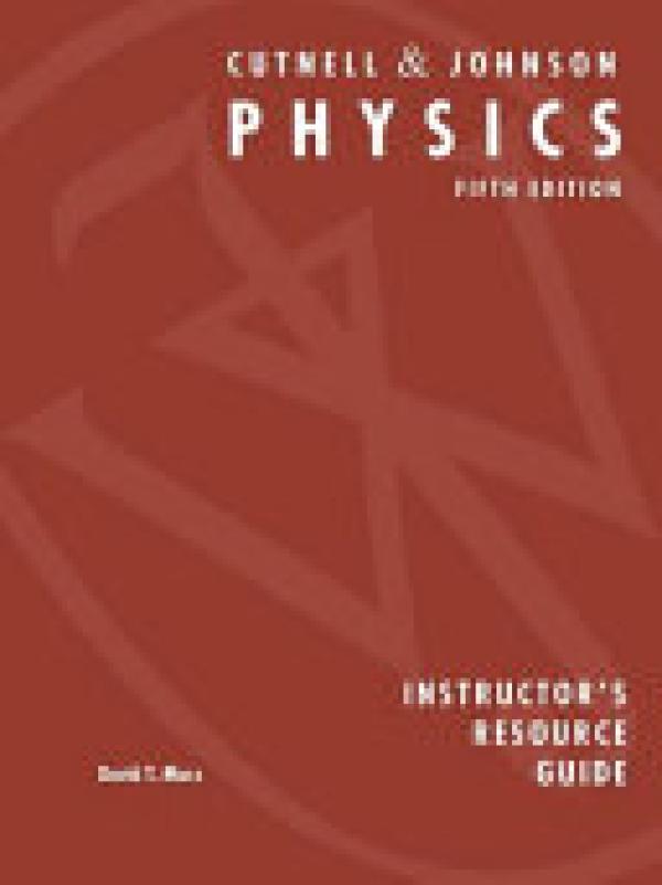 Physics 5/E (Cutnell) Irg
