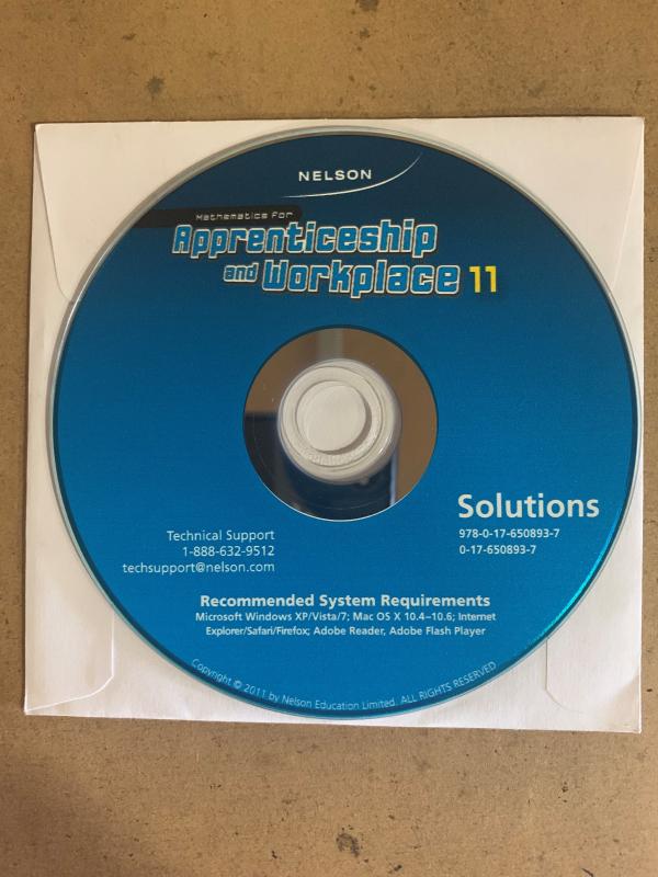 Apprenticeship & Work Math 11 Sol Cdrom
