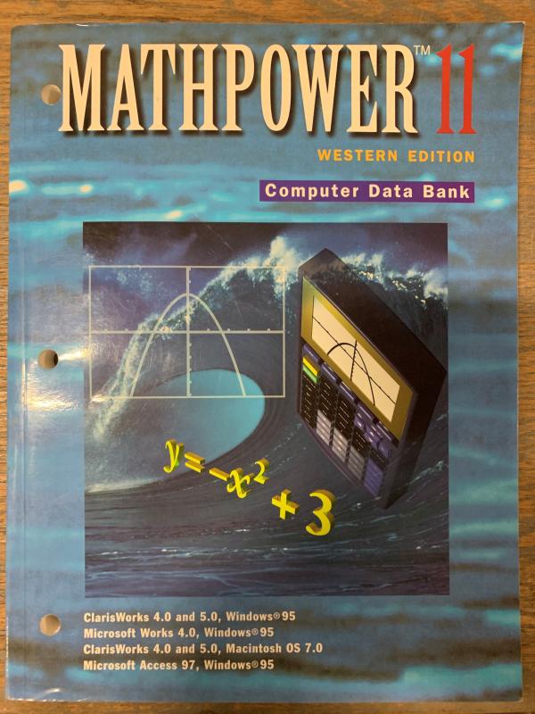 Math Power 11 Wce Computer Data Bank