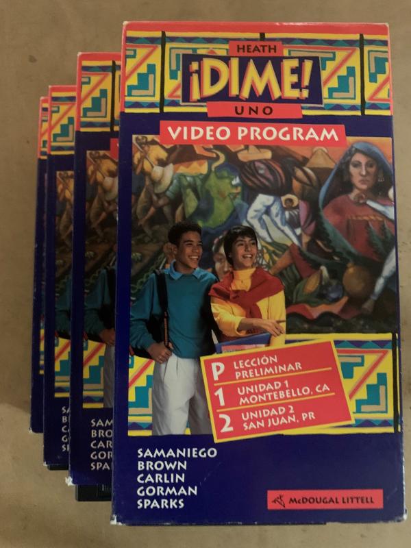 Dime Uno 1997 Video Program Set of 4