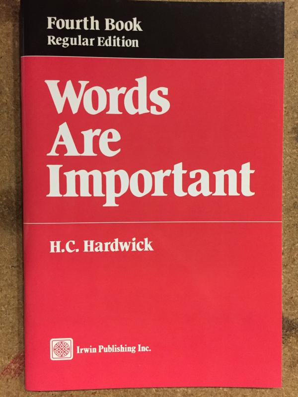 Words Are Important Fourth Book