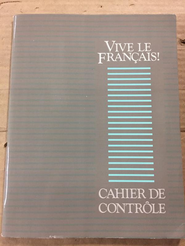 Vive Le Francais 7 Cahier De Controle