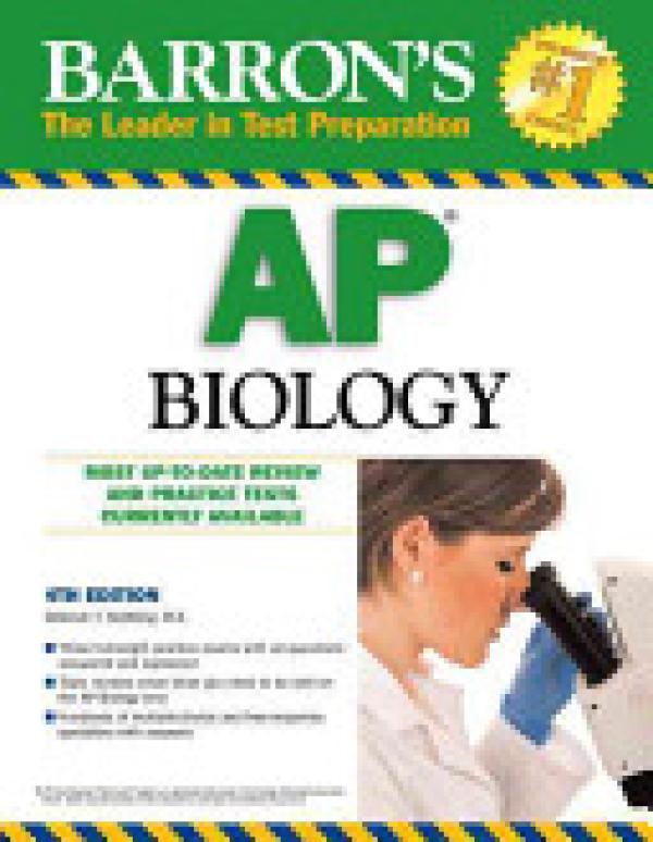 Barron's Ap Biology, 4th Edition