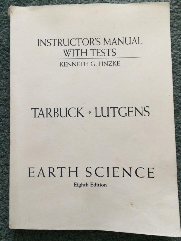 Earth Science 8e Im with Tests (Tarbuck)