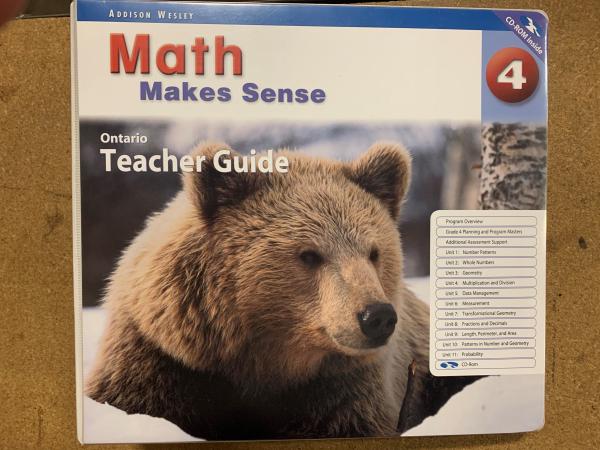 Math Makes Sense 4 Ontario TG & CD