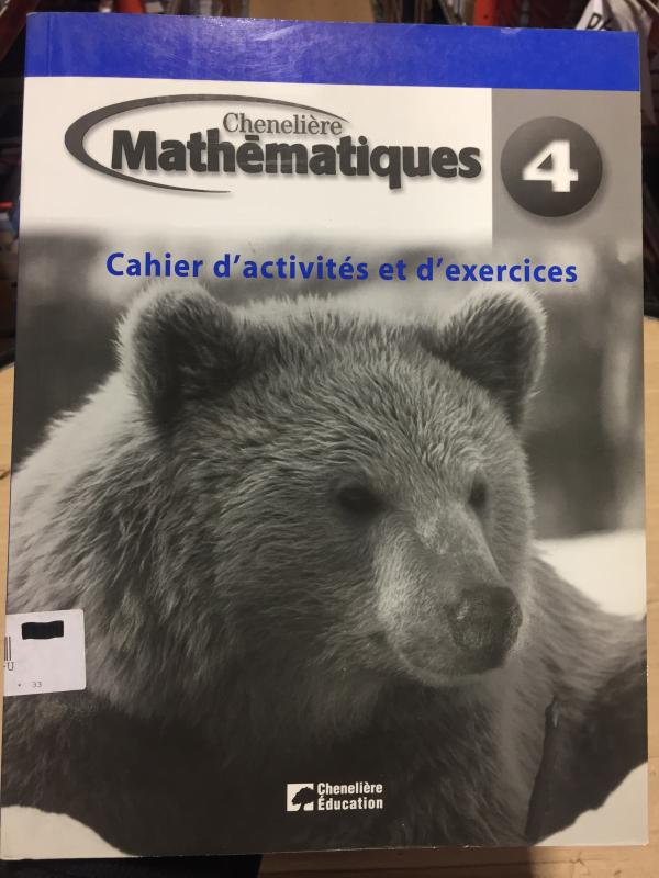 Mathematiques 4e Annee Cahier D'activite