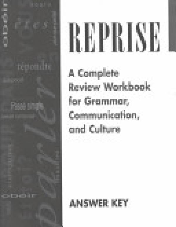 Reprise: Answer Key