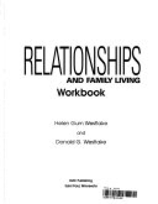 Relationships and Family Living Workbook