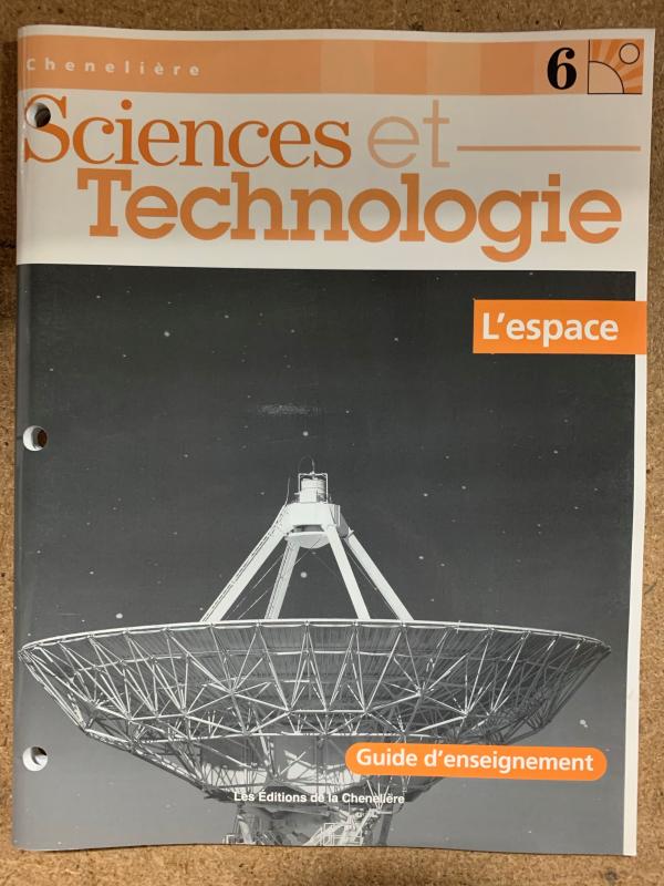 Sciences Et Tech 6: L'espace Te