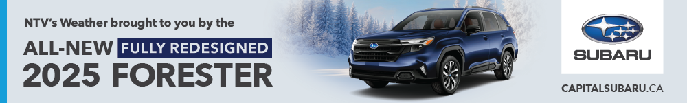 Image mentioning "NTV's Weather brought to you by the 2024 Outback Wilderness" - Capital Subaru's sponsorship
