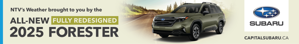 Image mentioning "NTV's Weather brought to you by the 2024 Outback Wilderness" - Capital Subaru's sponsorship